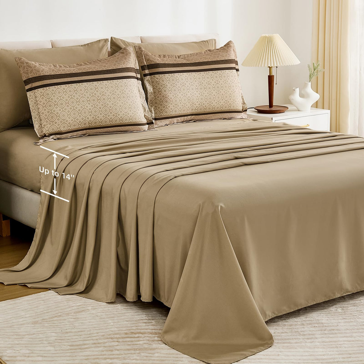 WONGS BEDDING pillow shams 20x26 enhance bed display