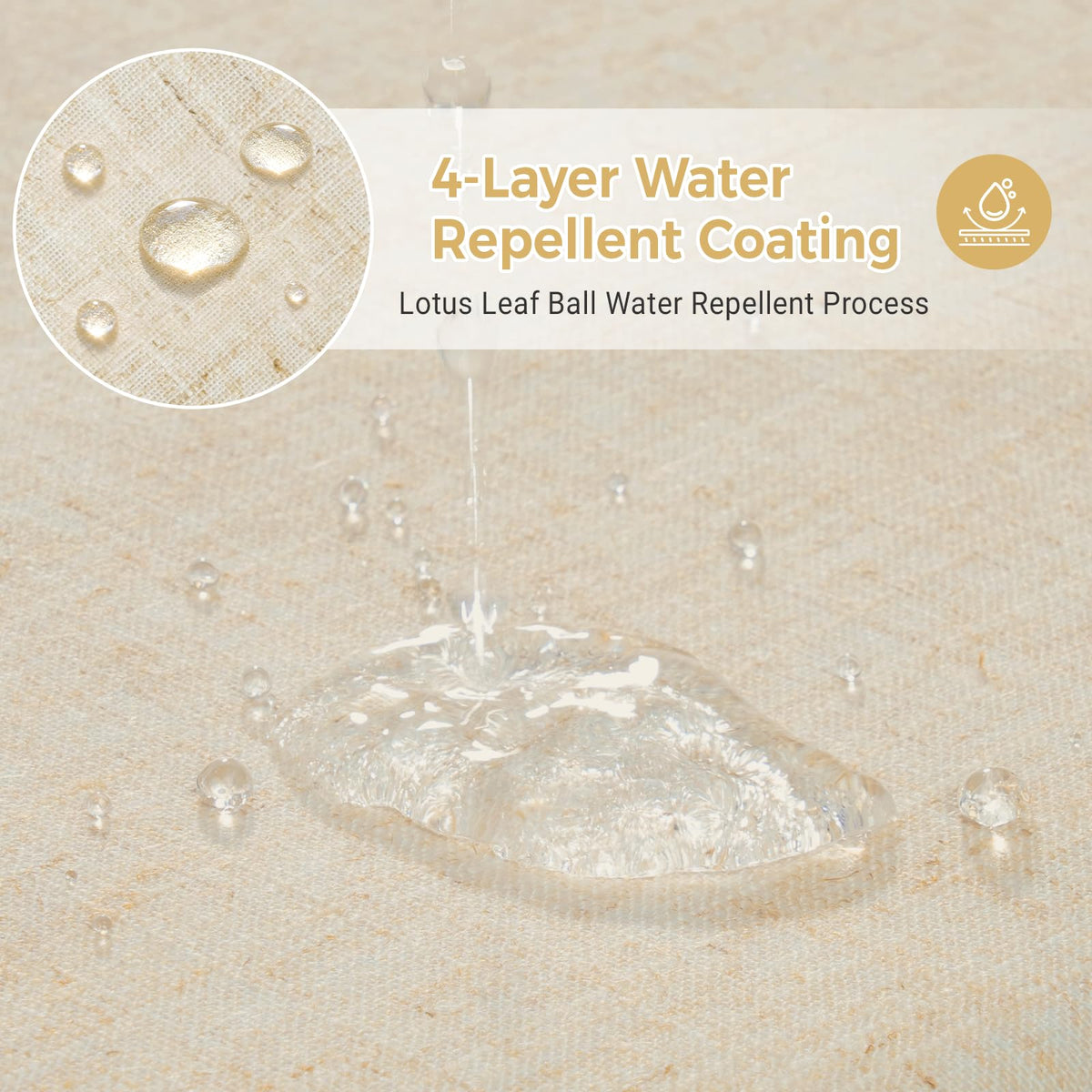 WONICY heavy-duty waterproof curtain resists moisture for long-lasting use.