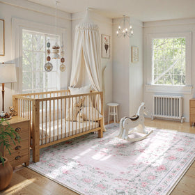Wonnitar rug with non-slip backing helps prevent slips on floors.