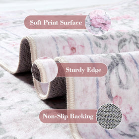 Wonnitar nursery rug ideal for safe play in kids' rooms.
