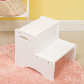 WOOD CITY step stool bottom non-slip pads provide floor protection and grip