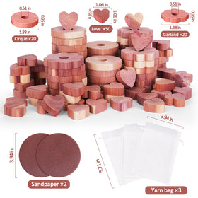 Woodever sandpaper included to refresh cedar fragrance over time.