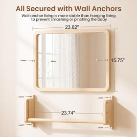 Woodtoe adjustable pull-up bar at three heights supports growth safely.