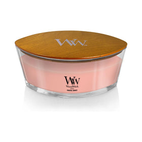 WoodWick Hearthwick crackling wick creates cozy fireplace-like ambiance.