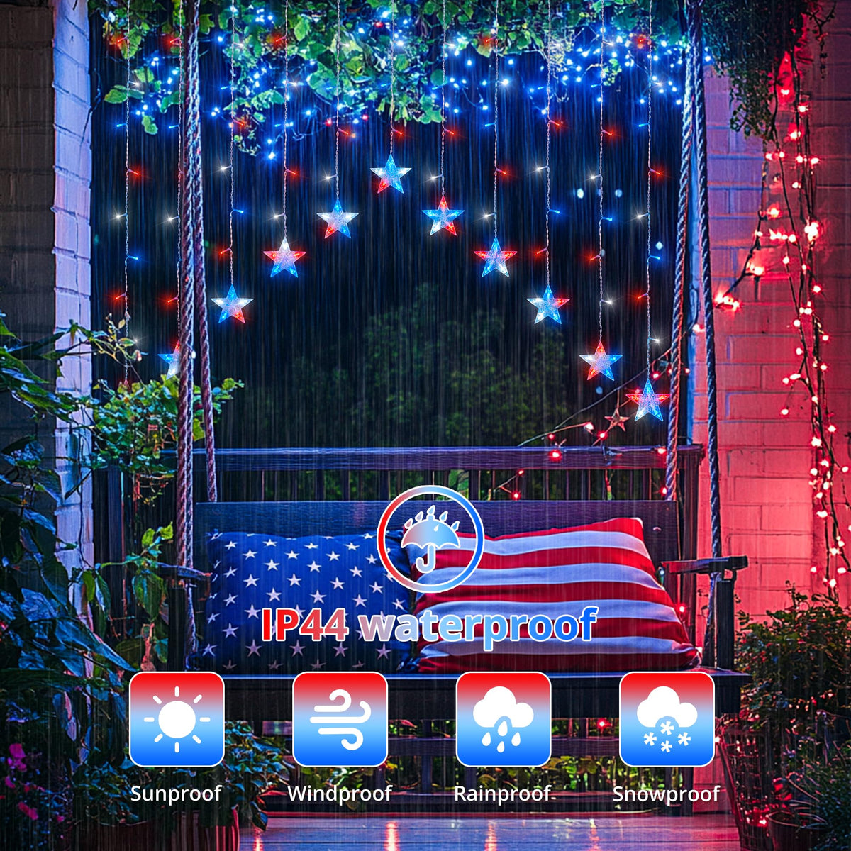 woohaha triangular unobstructed design stars with even window lighting