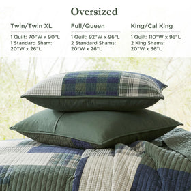 Woolrich Mill Creek bedding setup on an oversized twin bed for year-round comfort.