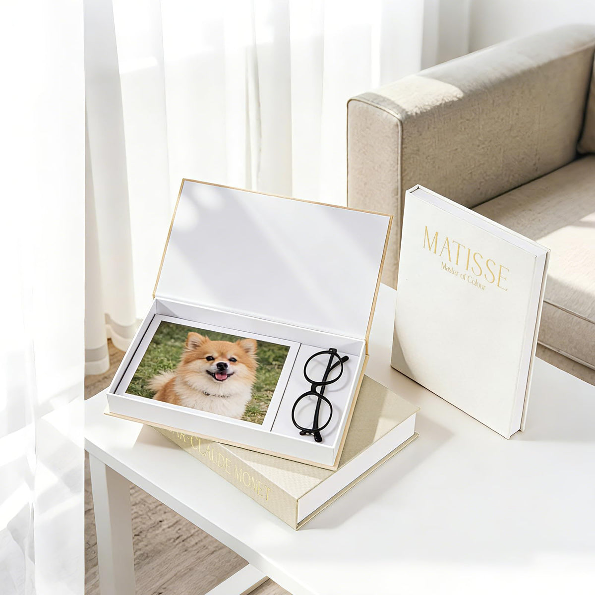 Secret hollow centers provide discreet storage for small items.