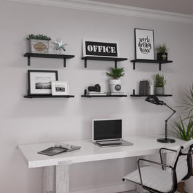 WOPITUES book shelf in bedroom keeps essentials within reach.