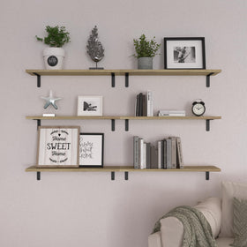 WOPITUES corner wood floating shelf maximizing small spaces