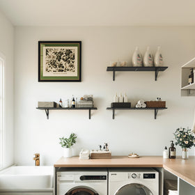 WOPITUES kitchen display using wall space above counter.