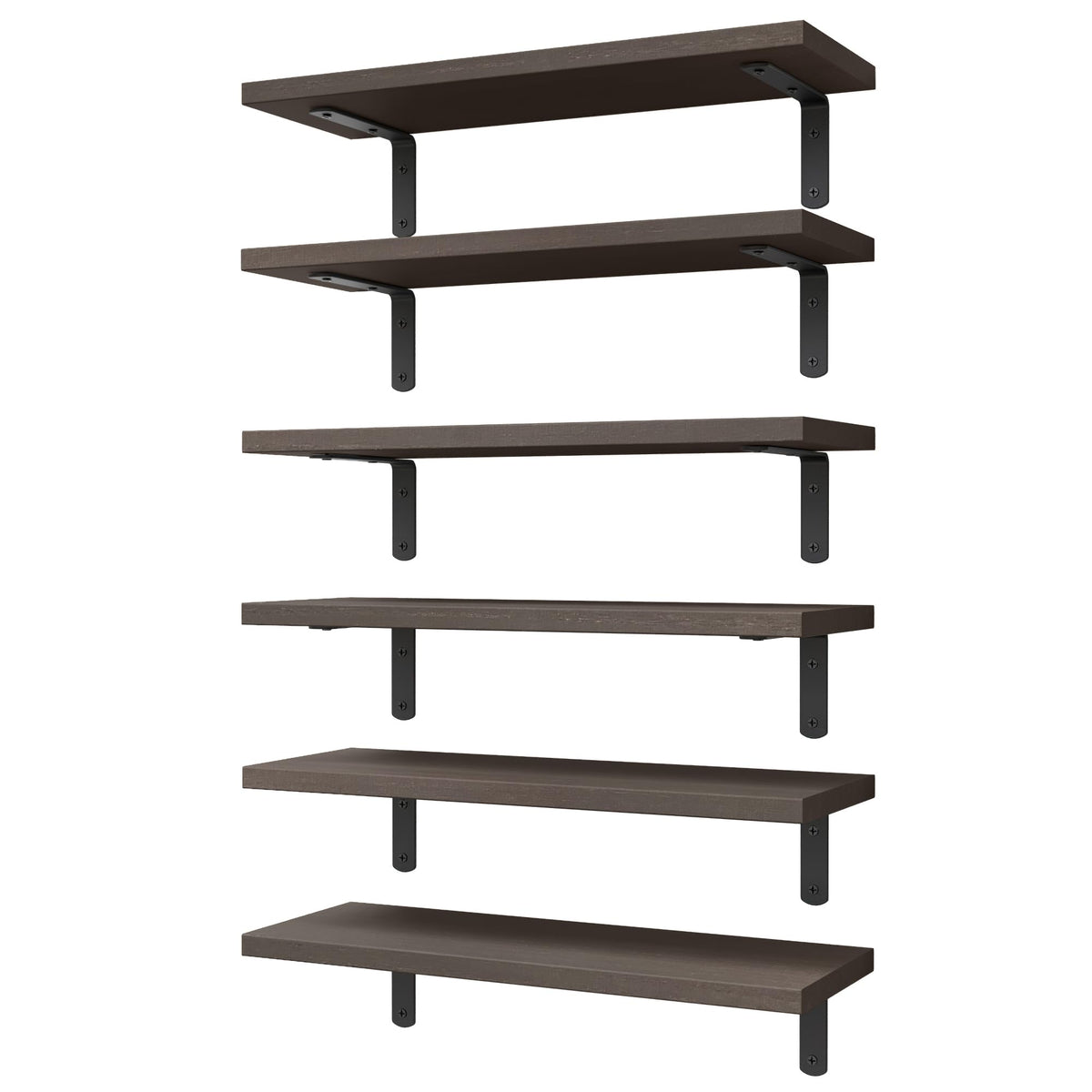 WOPITUES floating wall shelves ensemble adds decorative storage to any wall