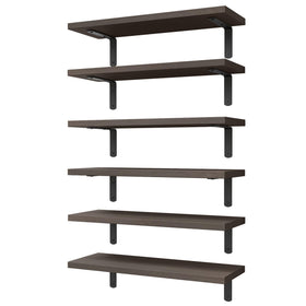 WOPITUES floating wall shelves ensemble adds decorative storage to any wall