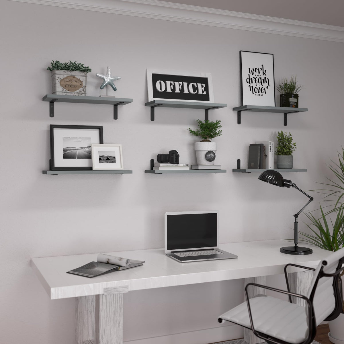WOPITUES kitchen, bathroom storage and plant shelf options in compact design.