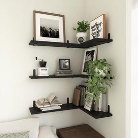 WOPITUES shelf display in living room organizes books and decor.