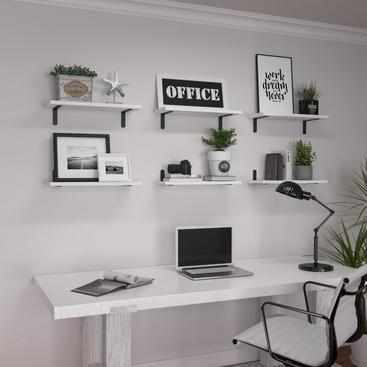 WOPITUES six-pack shelves enable flexible layout options.