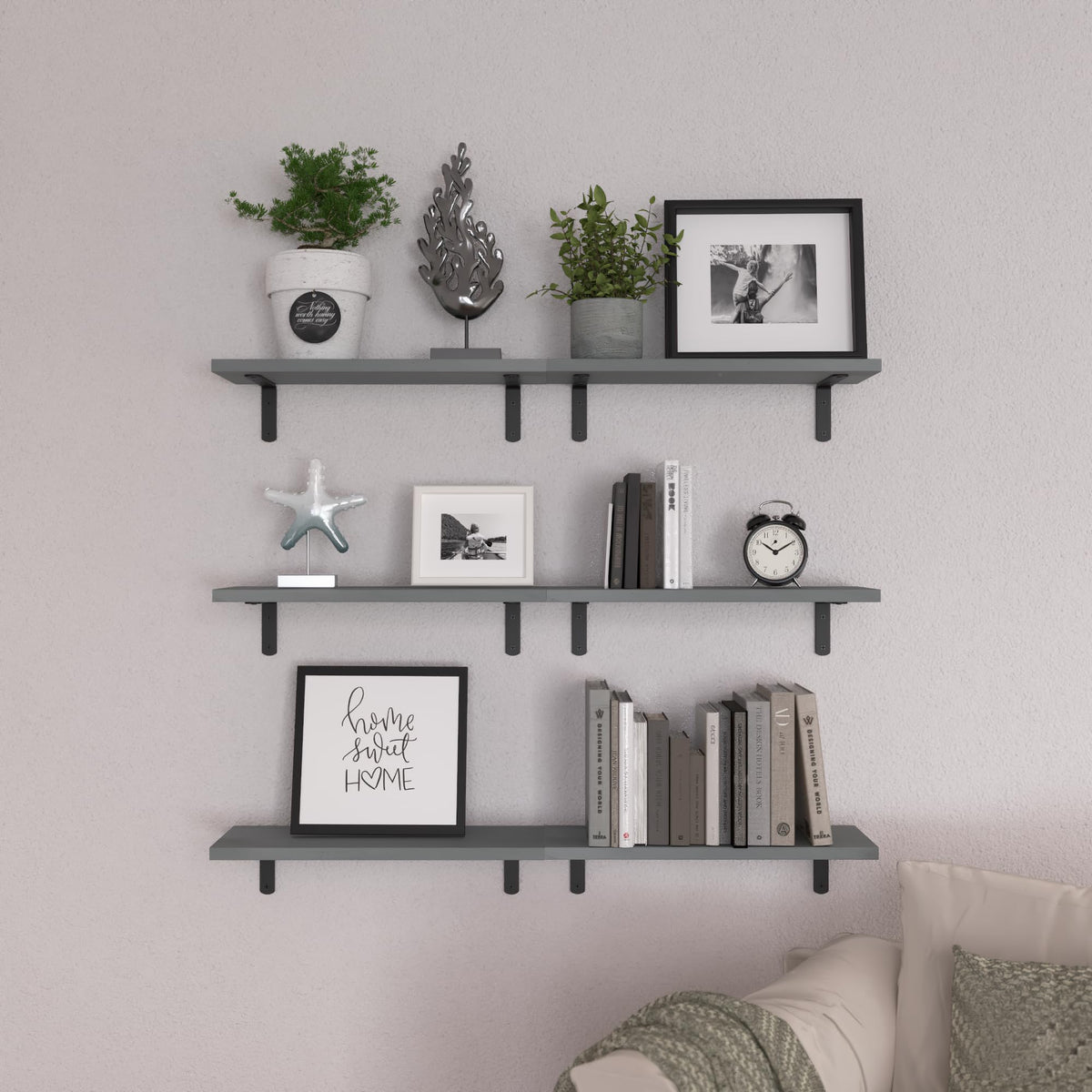 WOPITUES wall-mount installation demonstrates space-saving kitchen and bath use.