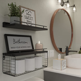 WOPITUES wall-mount design with guardrail enhances stability.