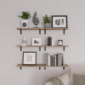 WOPITUES wall shelves install easily, ideal for kitchens and display.
