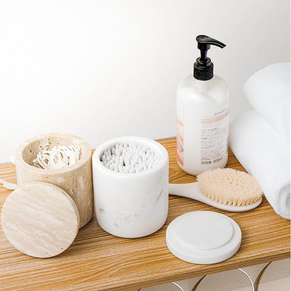 WORHE jewelry storage organizer canister adds chic space for small items.