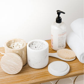 WORHE jewelry storage organizer canister adds chic space for small items.