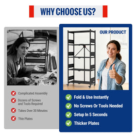 WORKPRO craft-show display shelf on wheels for portable vendor setups