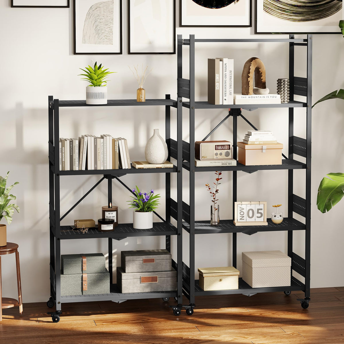 WORKPRO durable assembly-free shelving enables quick setup and flexible use