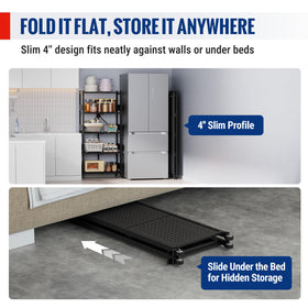 WORKPRO ventilated design shelf reduces moisture and supports dry pantry items