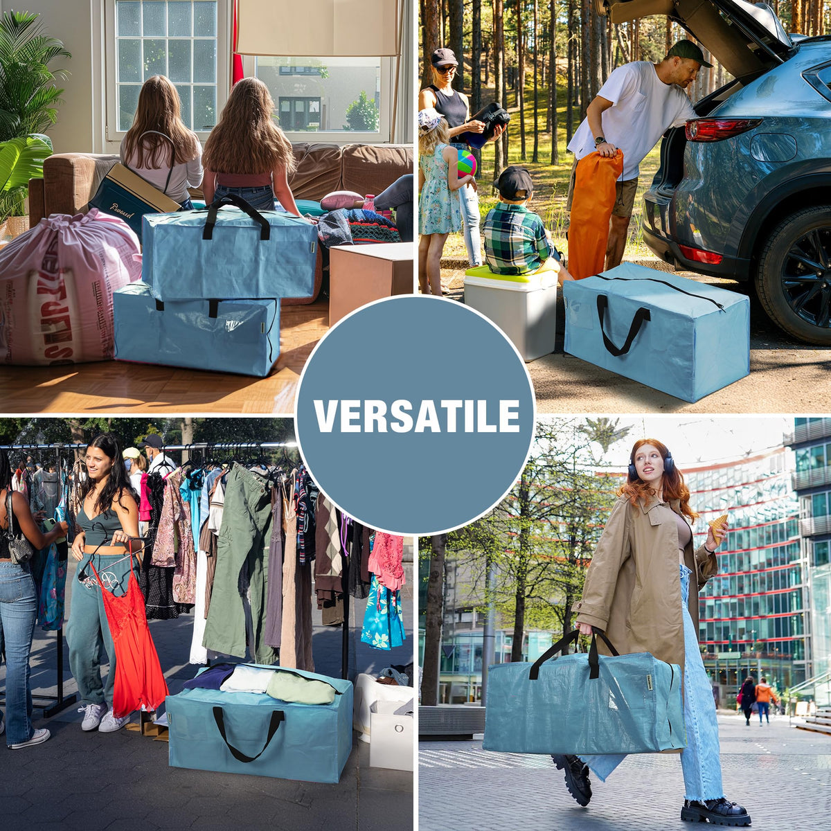 WorkPro versatile storage bags ideal for closets, garages, and seasonal gear.