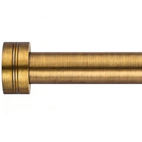 WORLD RODS antique brass curtain rod 18-88 inches for versatile window styling.