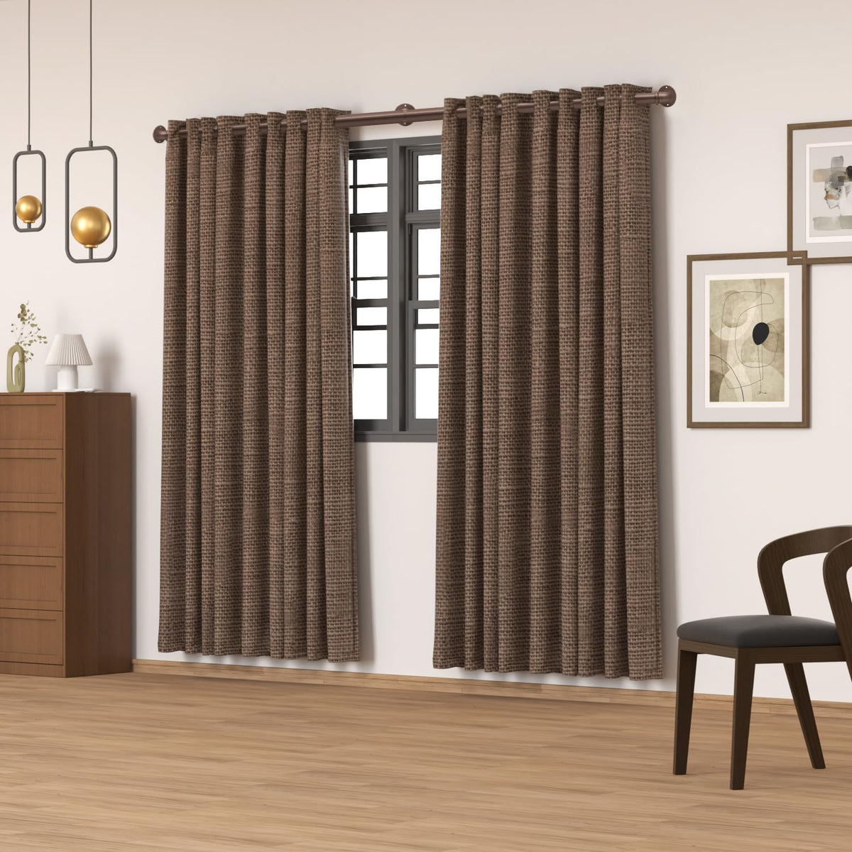 WORLD RODS adapts to drywall, brick, or wood surfaces.