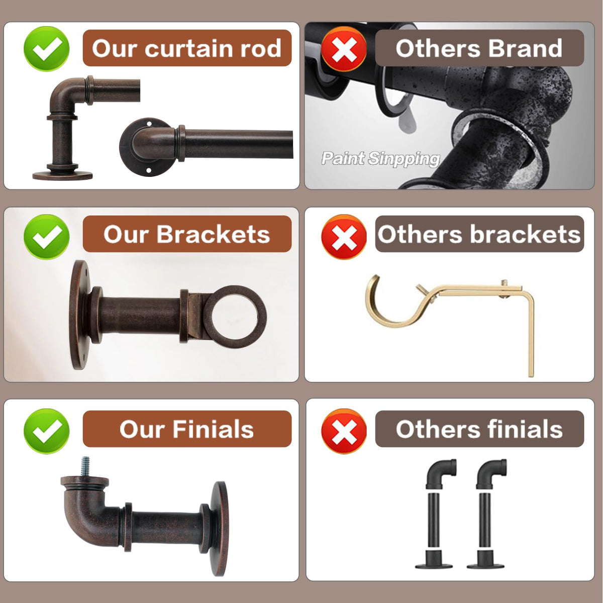 WORLD RODS complements living rooms, bedrooms, nurseries with industrial flair.