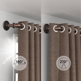 WORLD RODS wraparound design blocks light for enhanced privacy.