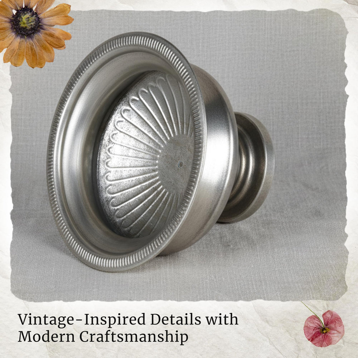 Worth urn vase silver decor piece for mantel, shelf, or coffee table.