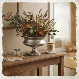 Worth urn vase silver outdoor-ready decor for patios and balconies.