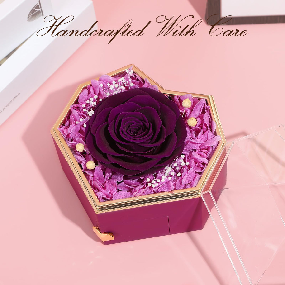 Worthfan diamond box close-up showing craftsmanship and timeless elegance