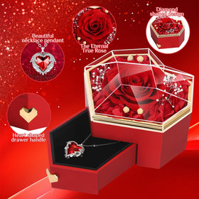 Worthfan diamond-shaped gift box closeup highlighting elegant keepsake packaging.