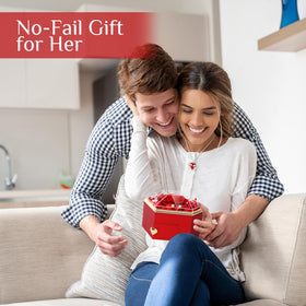 Worthfan elegant display stand enhances the keepsake on any dresser.