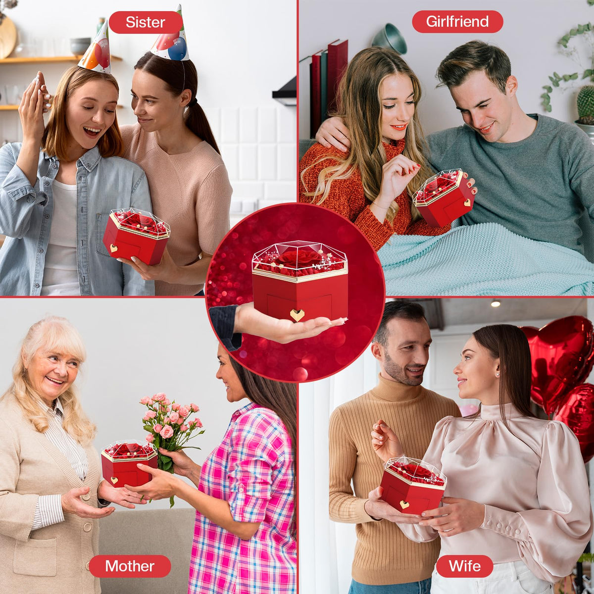 Worthfan jewelry compartment inside offers a surprise accessory after gifting.