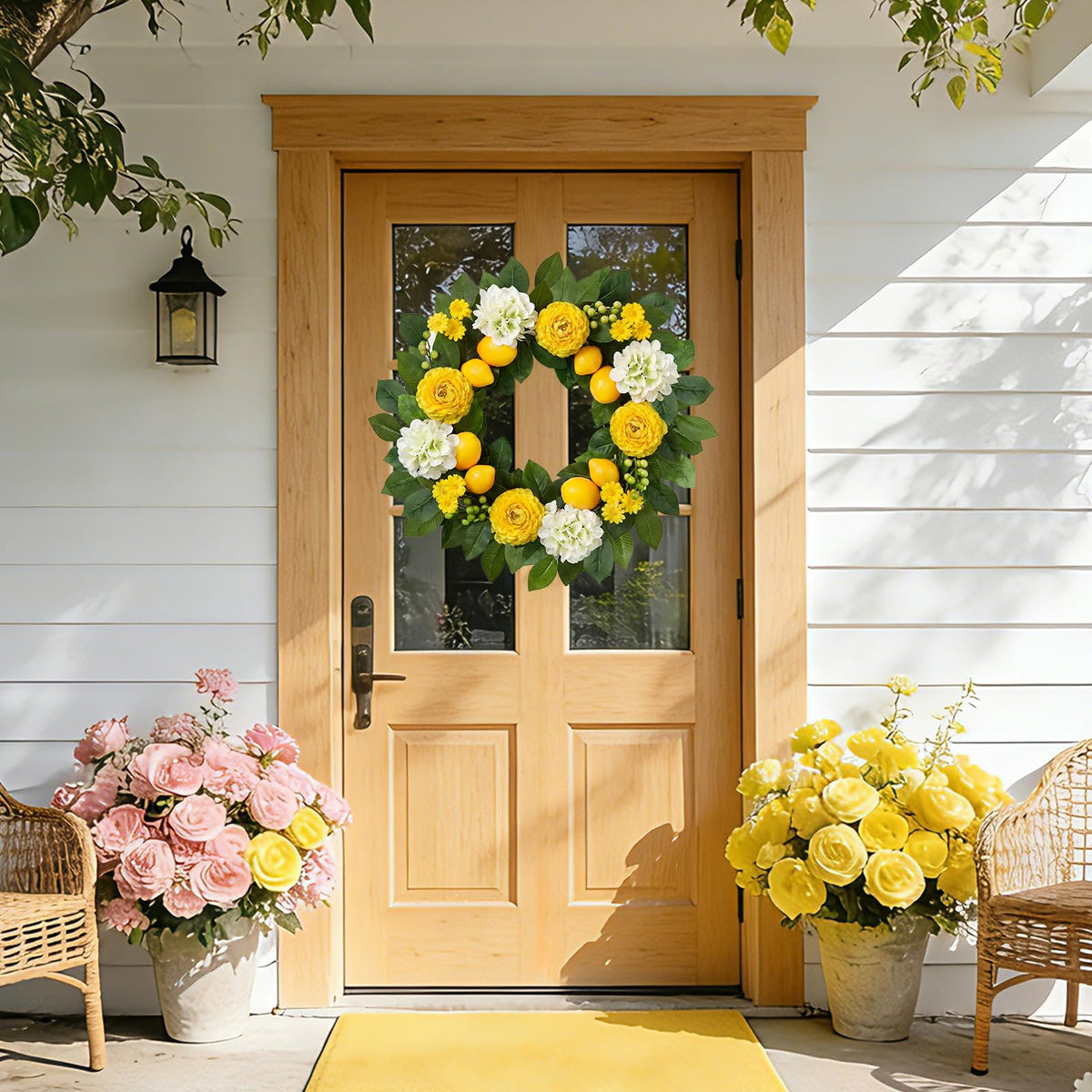 Worthyeah Green berry clusters add fresh texture for farmhouse decor.