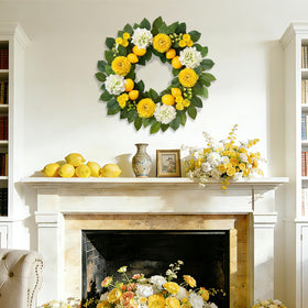 Worthyeah 22-inch diameter wreath makes a bold welcoming statement.