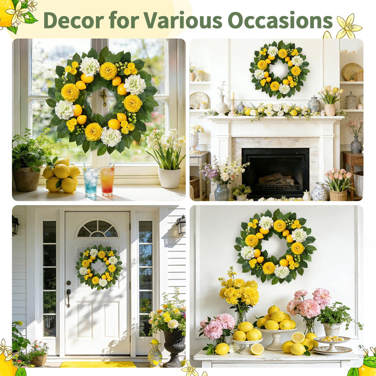 Worthyeah Wreath fade-resistant materials keep colors bright outdoors.