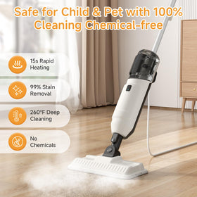 Wotaste pet-friendly steam cleaner safely neutralizing odors with steam