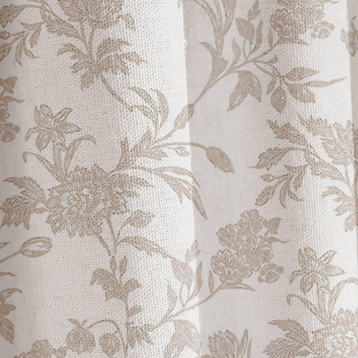 WOUVMA cotton linen blend fabric close up shows soft, durable texture.