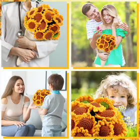 WovWeave Sunflower bouquet blanket elevates beds and lounges with floral charm.