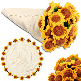 WovWeave Sunflower Bouquet Blanket with 3D design adds cozy decor to any room.