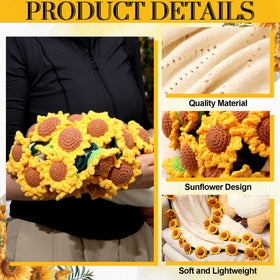 WovWeave yellow floral blanket styled on a sofa creates a charming focal point.