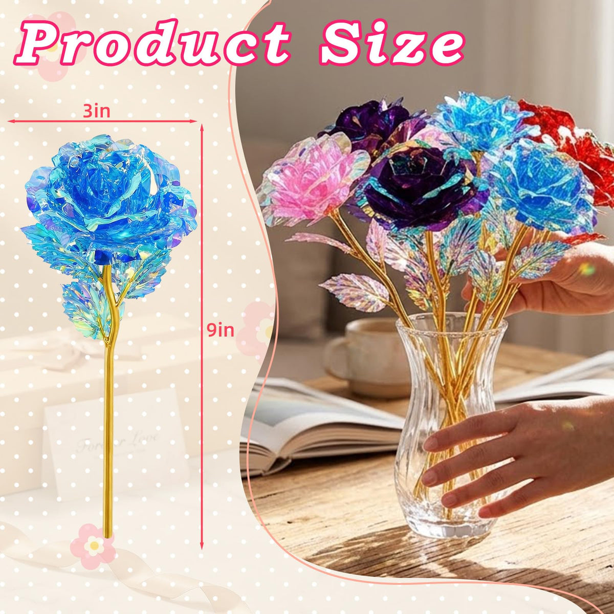 Wowagoga galaxy rose blue close-up showcases rich color for gifting ambiance.