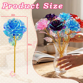 Wowagoga galaxy rose blue close-up showcases rich color for gifting ambiance.
