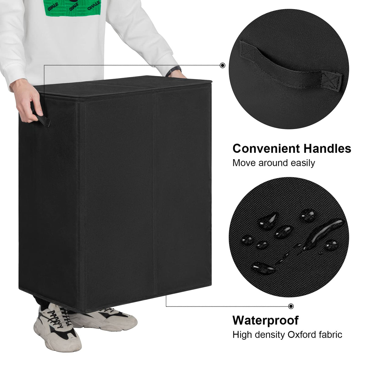 WOWLIVE 154L capacity supports multiple loads.