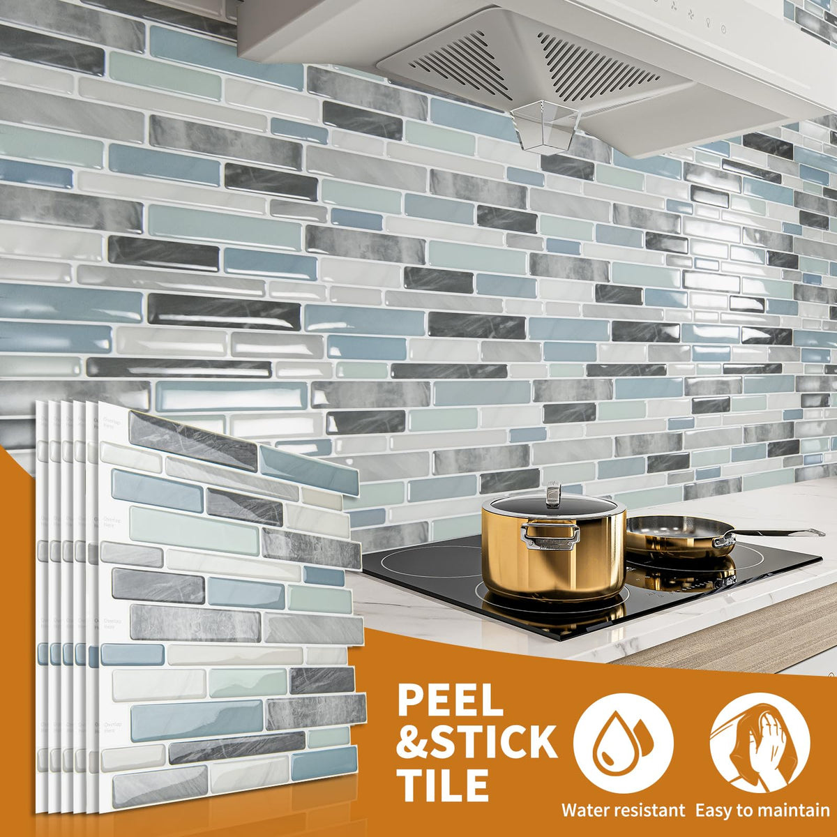 WOWSTAR tiles offer a wipe-clean surface that maintains color over time.